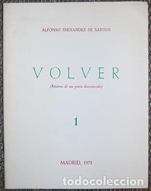 Livros em segunda m&atilde;o: VOLVER (Retorno de un poeta desconocido) 1.