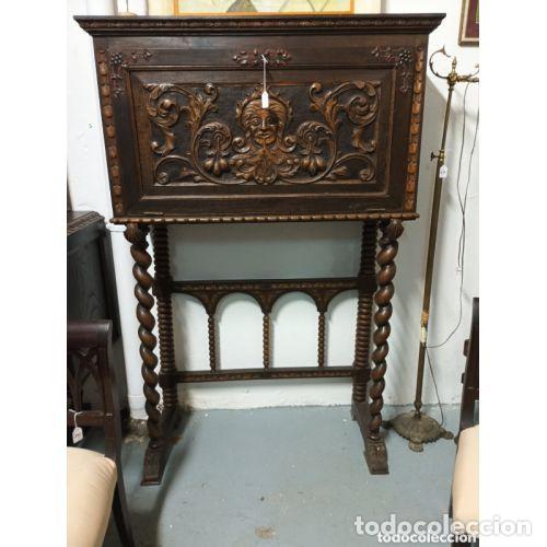 Libri di seconda mano: MUEBLE BAR VINTAGE TALLADO EN MADERA ANTIGUA
