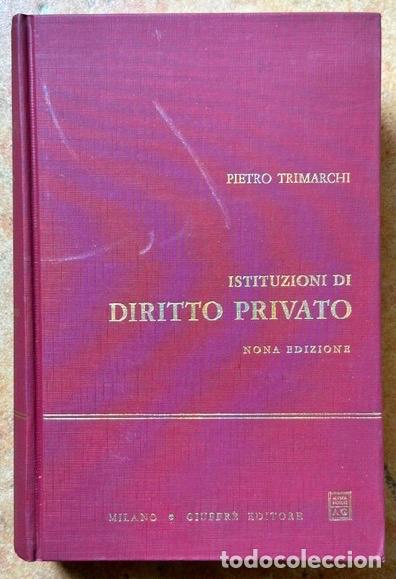 Libros: ISTITUZIONI DI DIRITTO PRIVATO - TRIMARCHI, Pietro