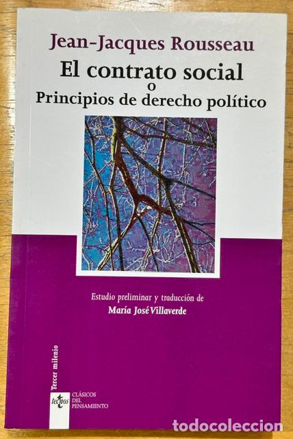 Libros: EL CONTRATO SOCIAL O PRINCIPIOS DE DERECHO POLITICO - ROUSSEAU, Jean-Jacques