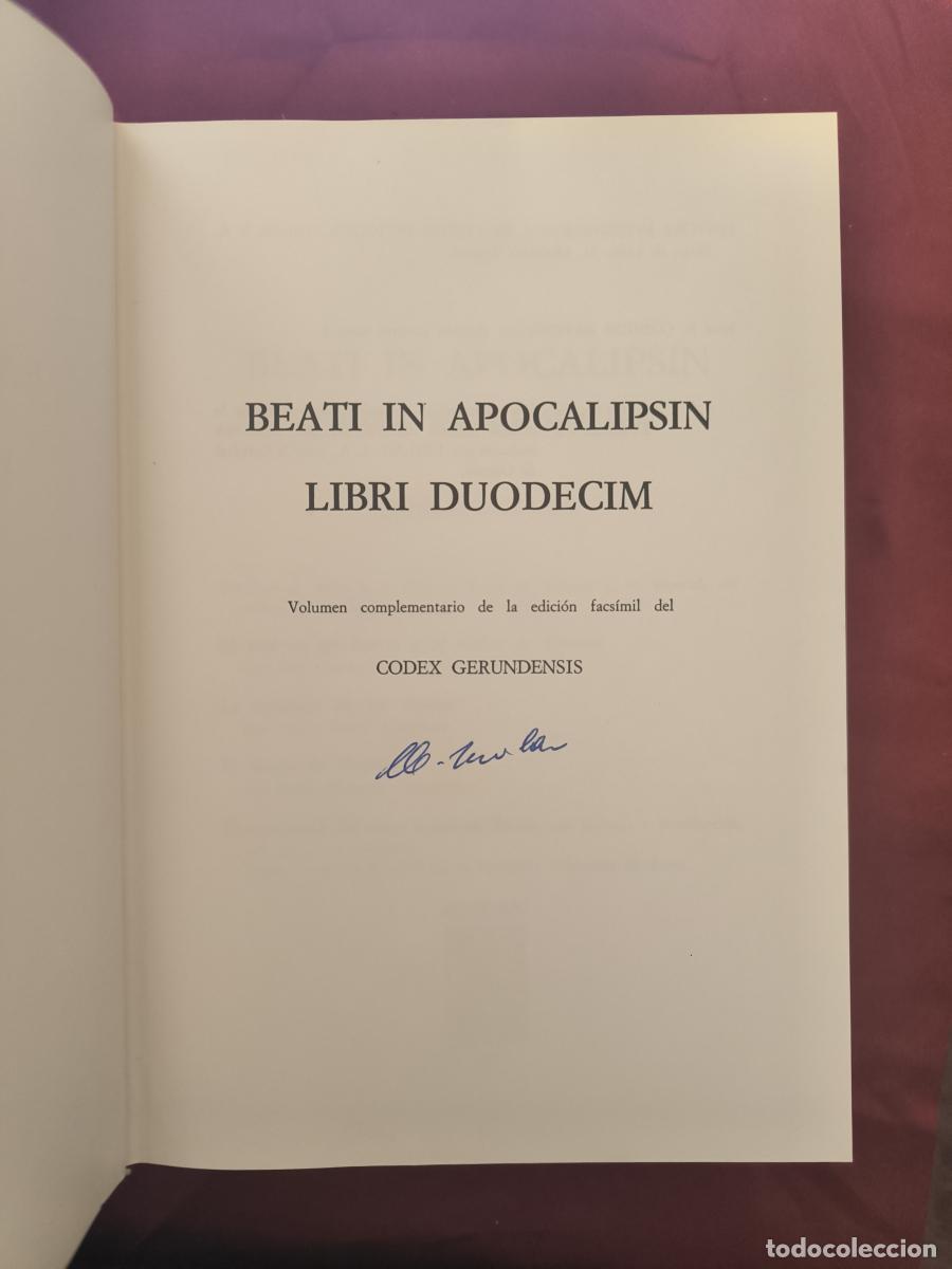 Libros: Beati in Apocalipsin libri duodecim. Codex Gerundensis. (Libro de estudio). -