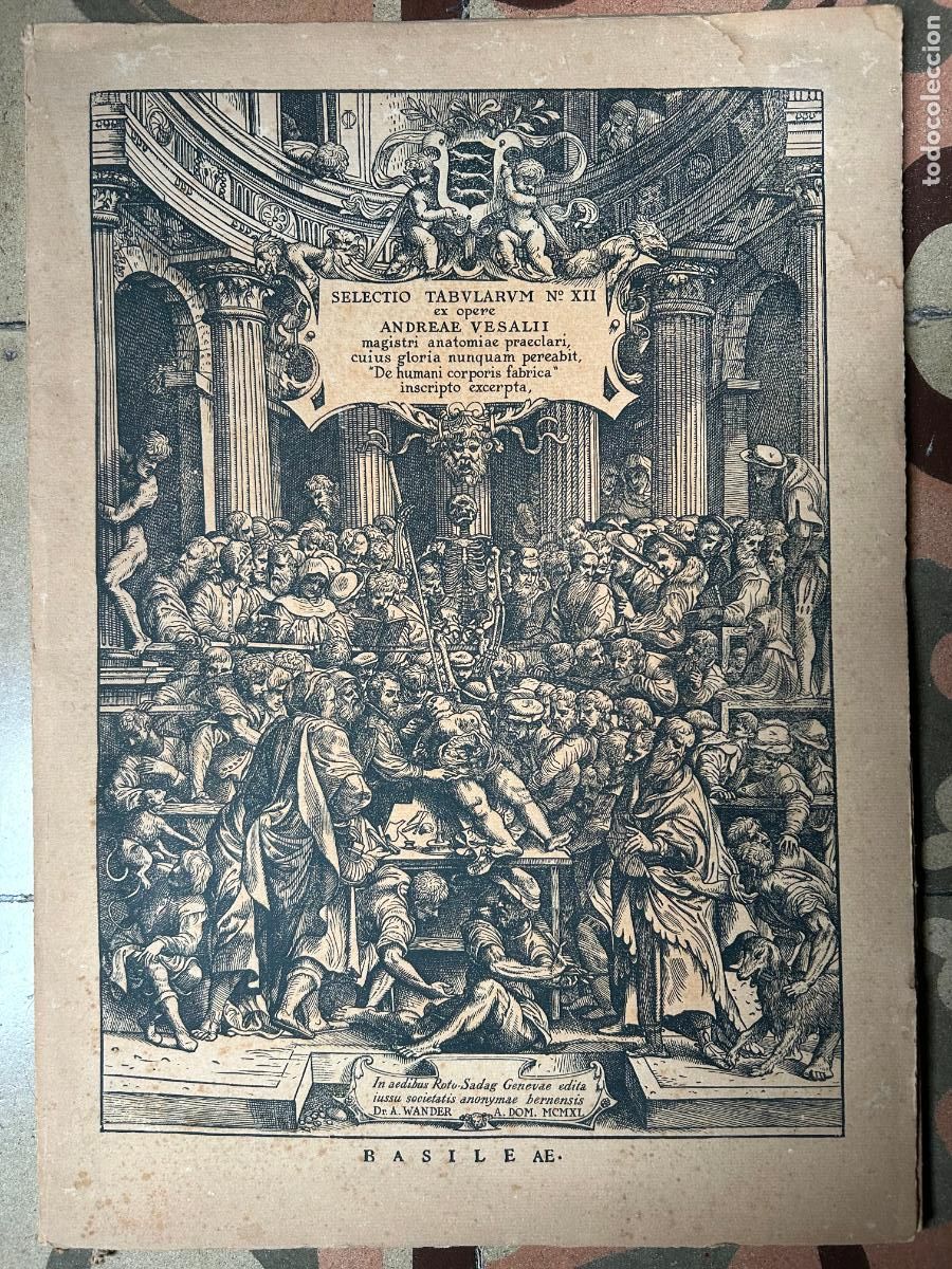 Libros: Selectio Tabularum n&ordm; XII. Andreae Vesalii, magistri anatomiae praeclari, 1940