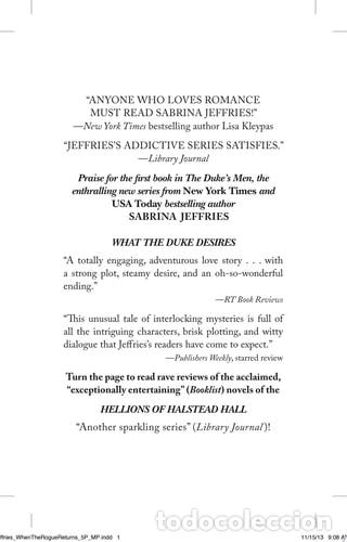 Libros: When the Rogue Returns - Sabrina Jeffries - Sabrina Jeffries - Foto 1
