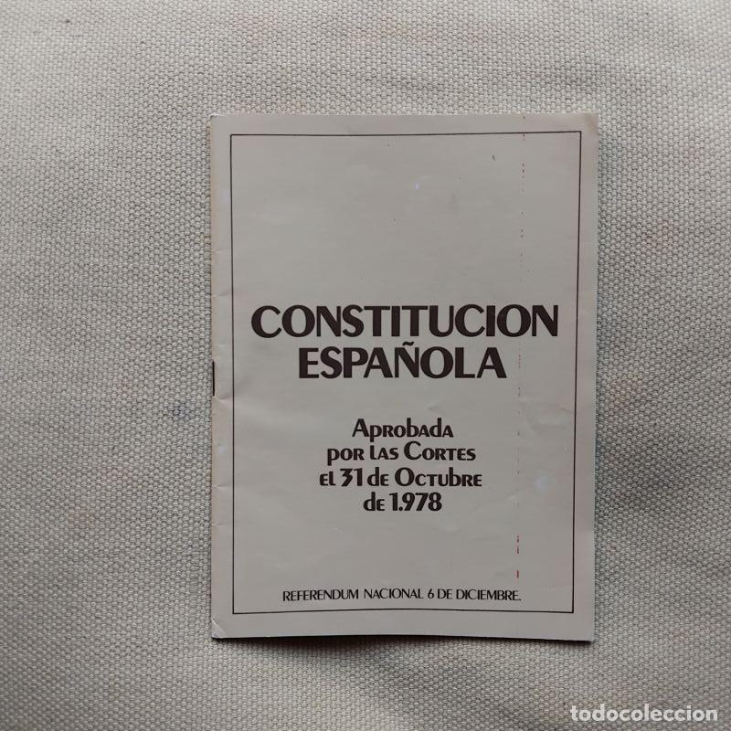 Libros: Constituci&oacute;n Espa&ntilde;ola aprobada por las Cortes el 31 de octubre de 1978