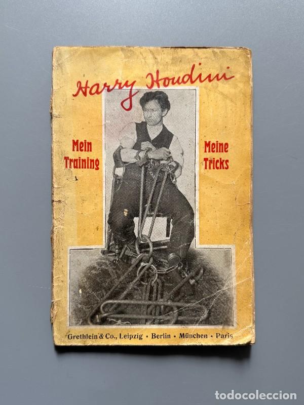 Libros: Mein training, mein tricks, Harry Houdini - Editorial Grethlein & Co, ca. 1909
