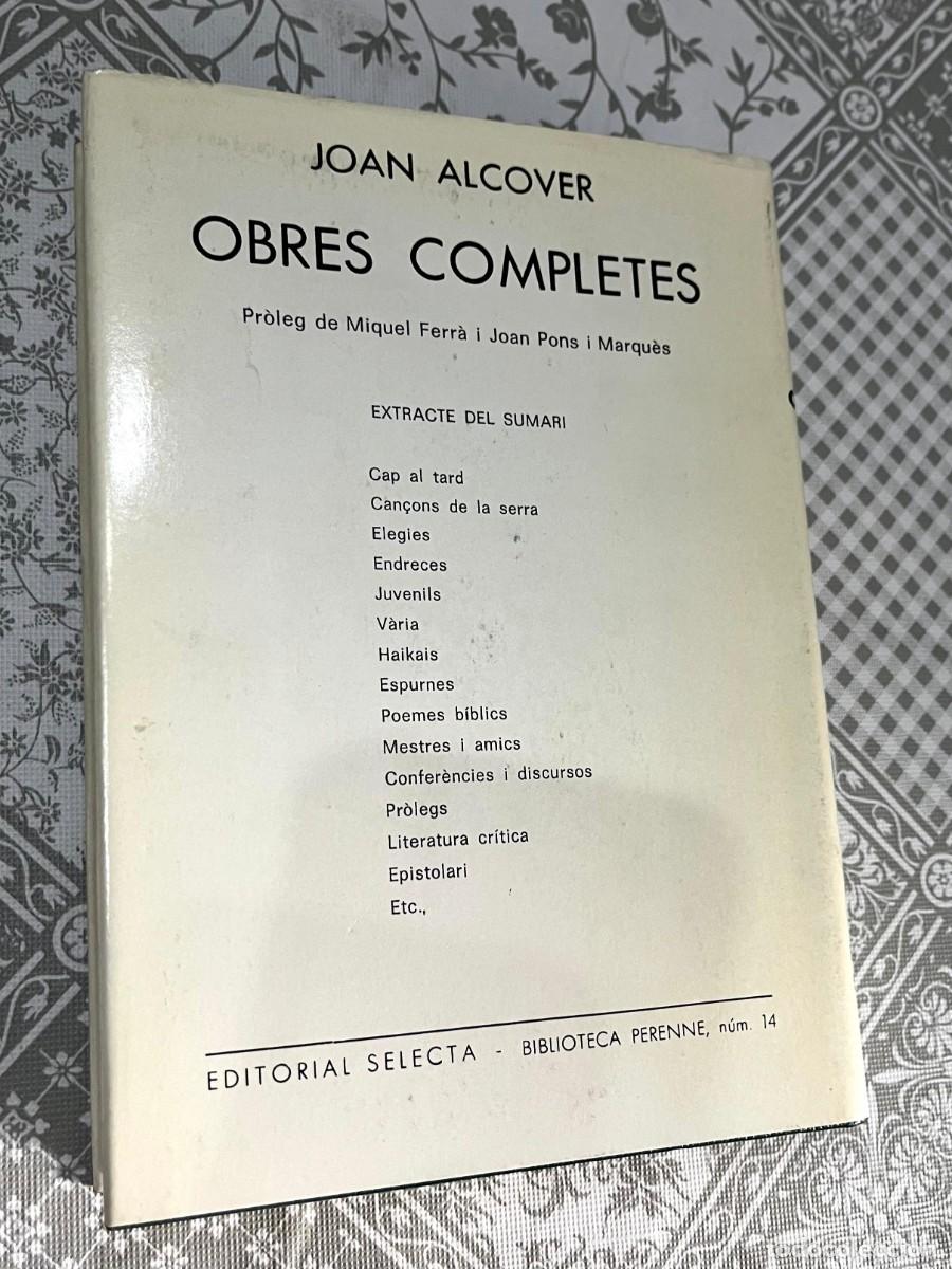 Libros: Joan Alcover - OBRES COMPLETES. 1A EDICIO. 1951. ED SELECTA. - Foto 2