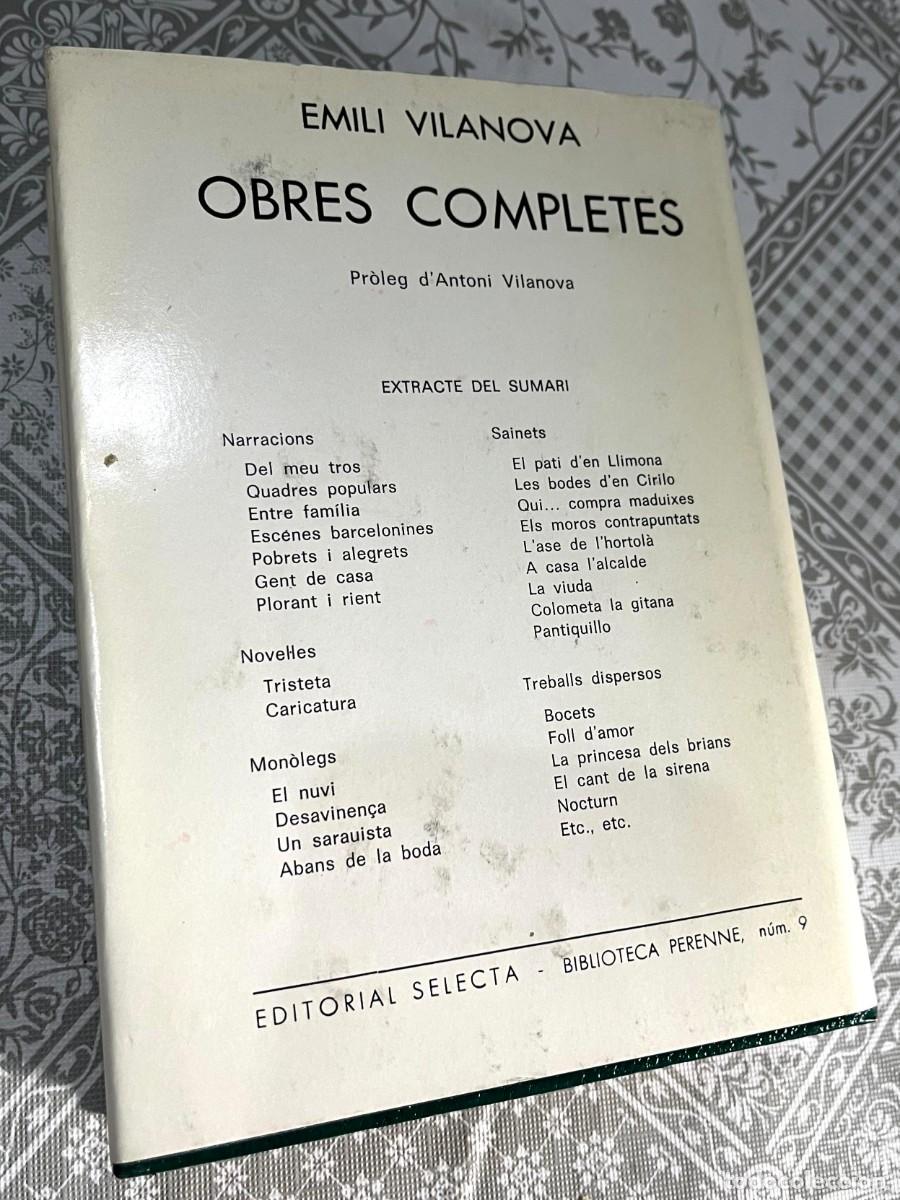 Libros: Emili Vilanova - OBRES COMPLETES. PR&Ograve;LEG DANTONI VILANOVA. 1A EDICIO. 1949. ED SELECTA. - Foto 2