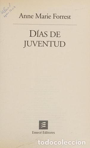 Livros em segunda m&atilde;o: Dias de juventud - Anne Marie Forrest - Anne Marie Forrest
