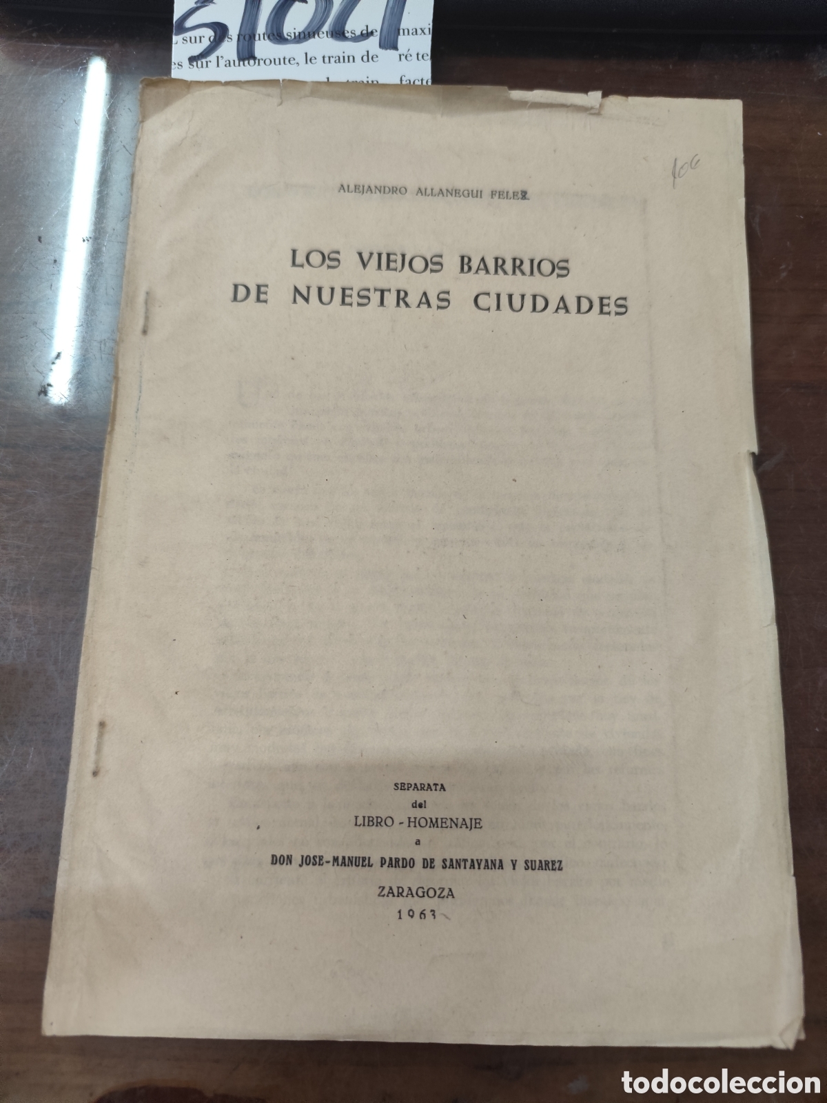 Libri di seconda mano: LOS VIEJOS BARRIOS DE NUESTRAS CIUDADES. 1&ordf; Edici&oacute;n. A&ntilde;o 1961 - ALLANEGUI FELEZ,Alejandro