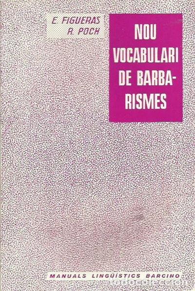 Libros: Nou vocabulari de barbarismes- 9788472260306