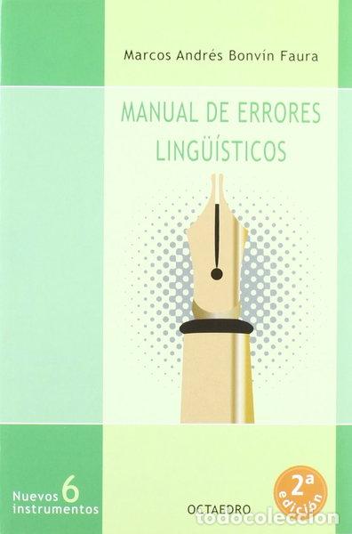Libros: Manual de errores ling&uuml;&iacute;sticos- 9788480632256