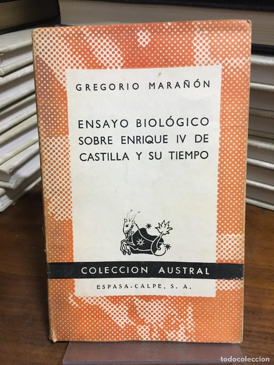 Livros em segunda m&atilde;o: Ensayo biol&oacute;gico sobre Enrique IV de Castilla y su tiempo Gregorio Mara&ntilde;&oacute;n