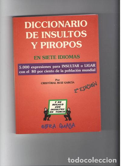 books: Diccionario de insultos y piropos- 9788480620062