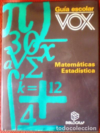 Libros: Matem&aacute;ticas Estad&iacute;stica- 9788471534415