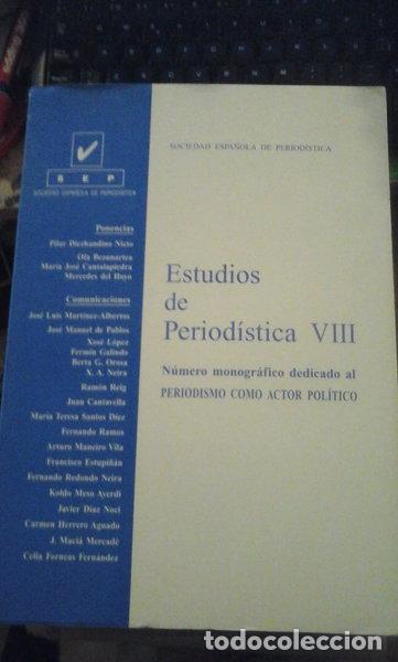 Libri di seconda mano: Estudios de Period&iacute;stica VIII- 9788489690929