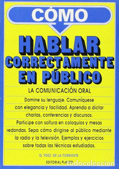 Libri di seconda mano: C&oacute;mo hablar correctamente en p&uacute;blico- 9788435901253