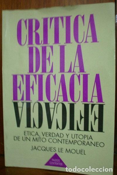 books: Cr&iacute;tica de la eficacia- 9788475097770