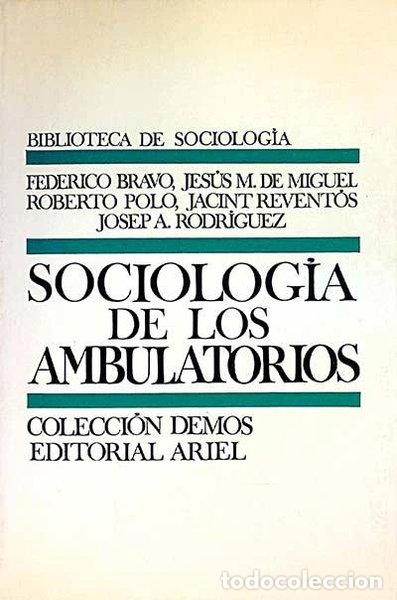 books: Sociolog&iacute;a de los ambulatorios- 9788434416741