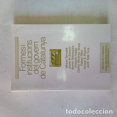 Libros: Formes i institucions del govern de Catalunya- 9788474101195
