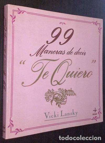 Livros em segunda m&atilde;o: 99 maneras de decir te quiero- 9788476406342