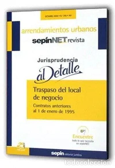 Libros: Traspaso del local de negocio. Contratos anteriores al 1 de enero de 1995- 9788495762757