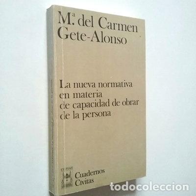 Livres: La nueva normativa en materia de capacidad de obrar de la persona- 9788473983631