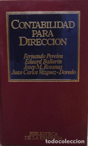 Libri di seconda mano: Contabilidad para direcci&oacute;n- 9788475306438