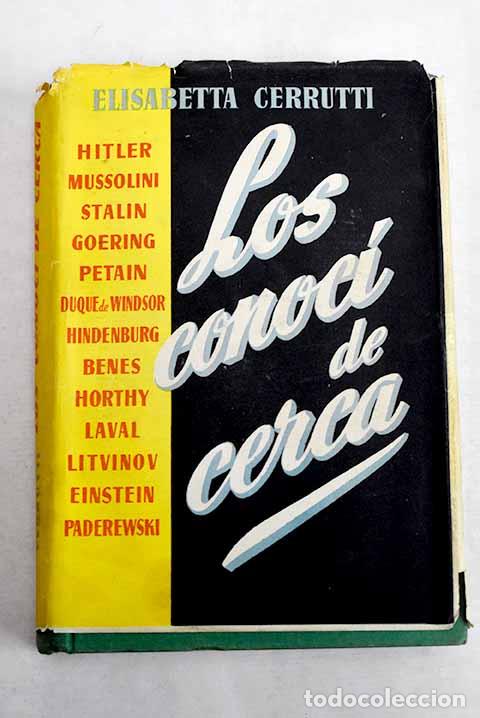 books: Los conoc&iacute; de cerca: Memorias de una embajadora.- Cerruti, Elisabetta