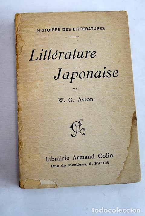 Libros: Litt&eacute;rature japonaise.- Aston, W. G.
