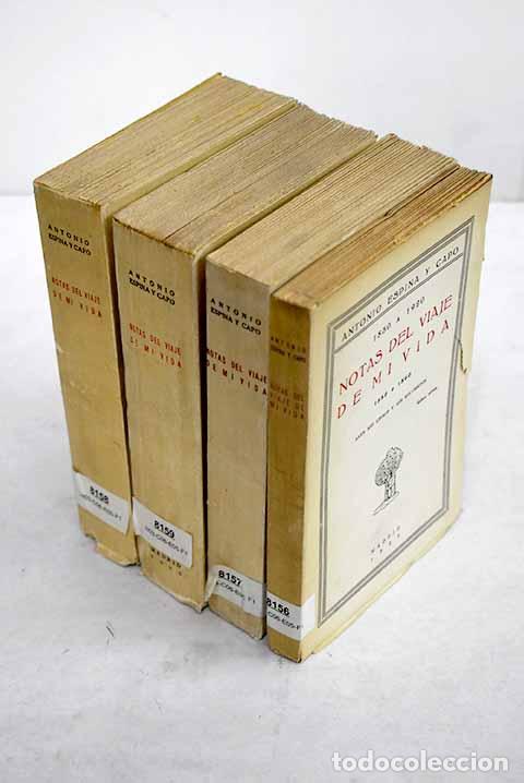 Livres: Notas del viaje de mi vida.- Espina y Capo, Antonio