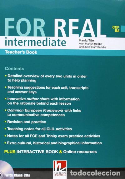Livres: For Real Intermediate Teacher's Book- 9783852722580
