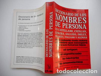 Livres: Diccionario de los nombres de persona- 9788431506117