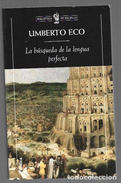 B&uuml;cher: BUSQUEDA DE LA LENGUA PERFECTA - LA - ECO, UMBERTO