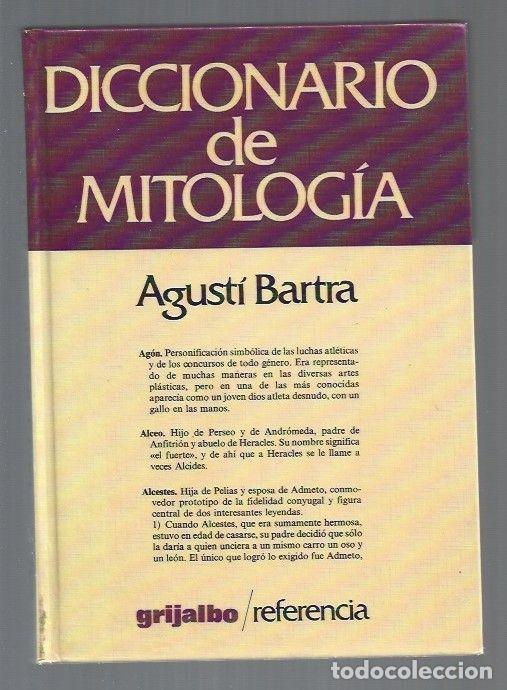 Libros: DICCIONARIO DE MITOLOGIA - BARTRA, AGUSTI - Foto 1
