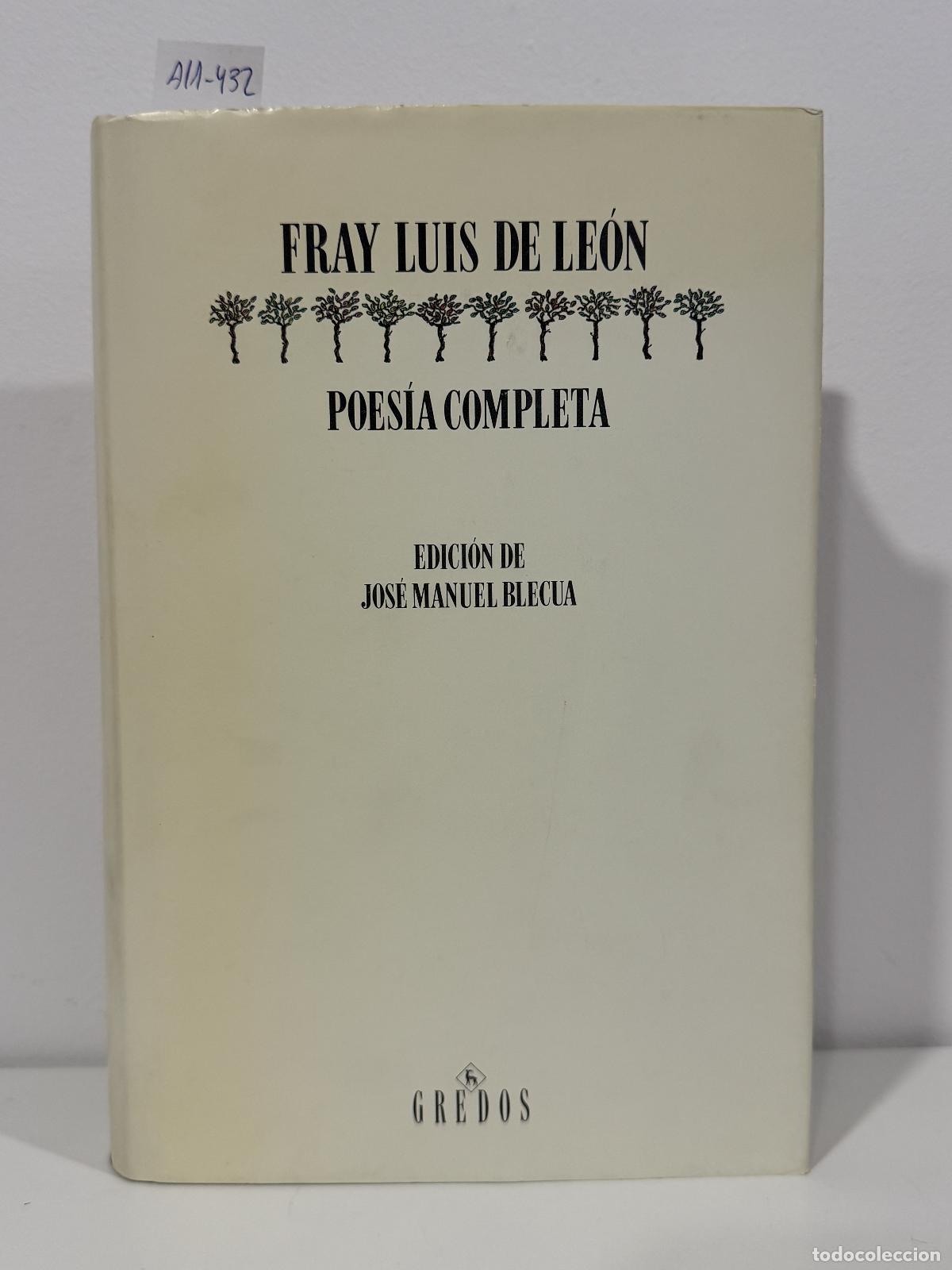 books: de LE&Oacute;N, Fray Luis. - Poes&iacute;a Completa.
