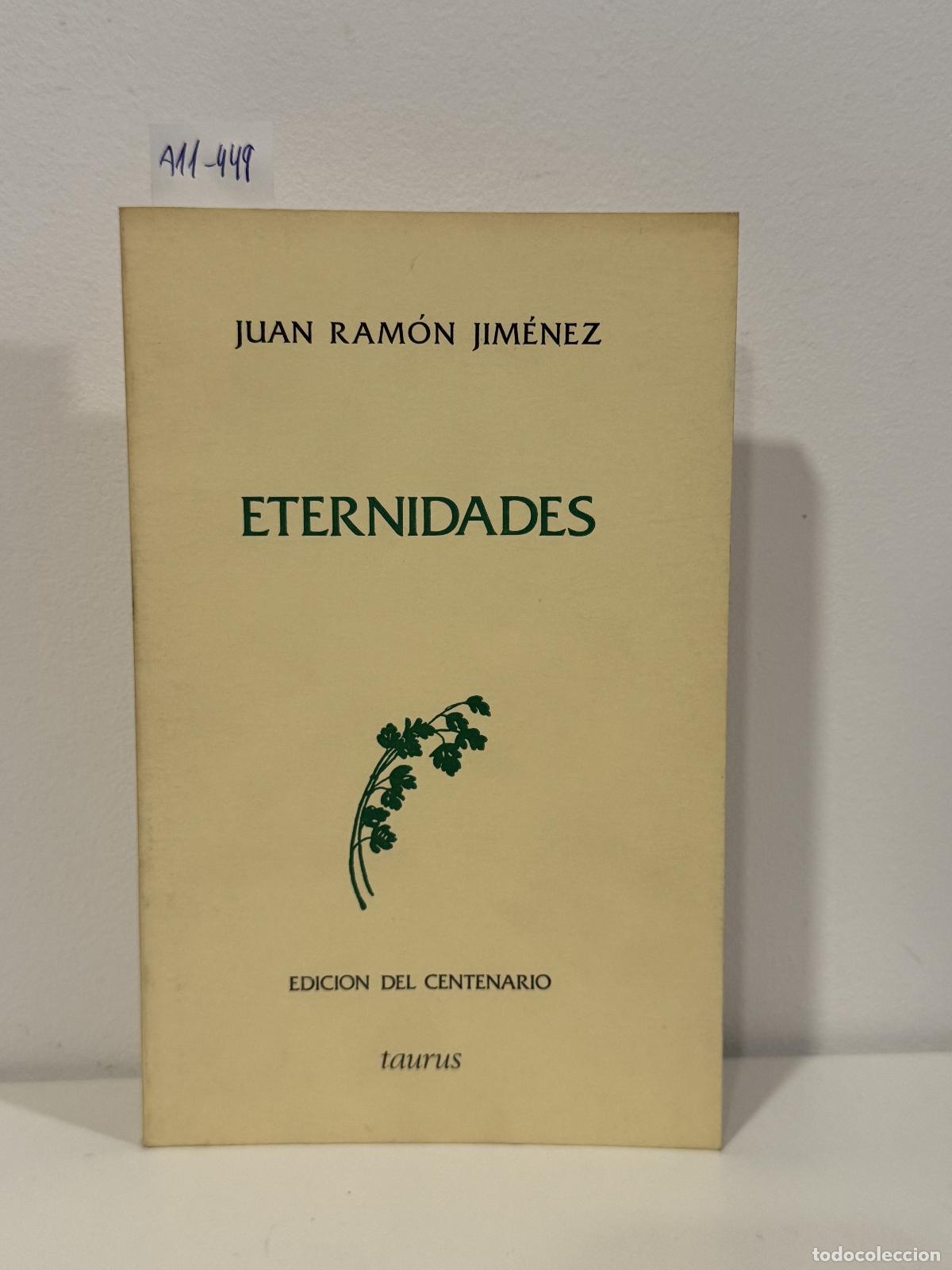 Libros: JIM&Eacute;NEZ, Juan Ram&oacute;n. - Eternidades. - Foto 1