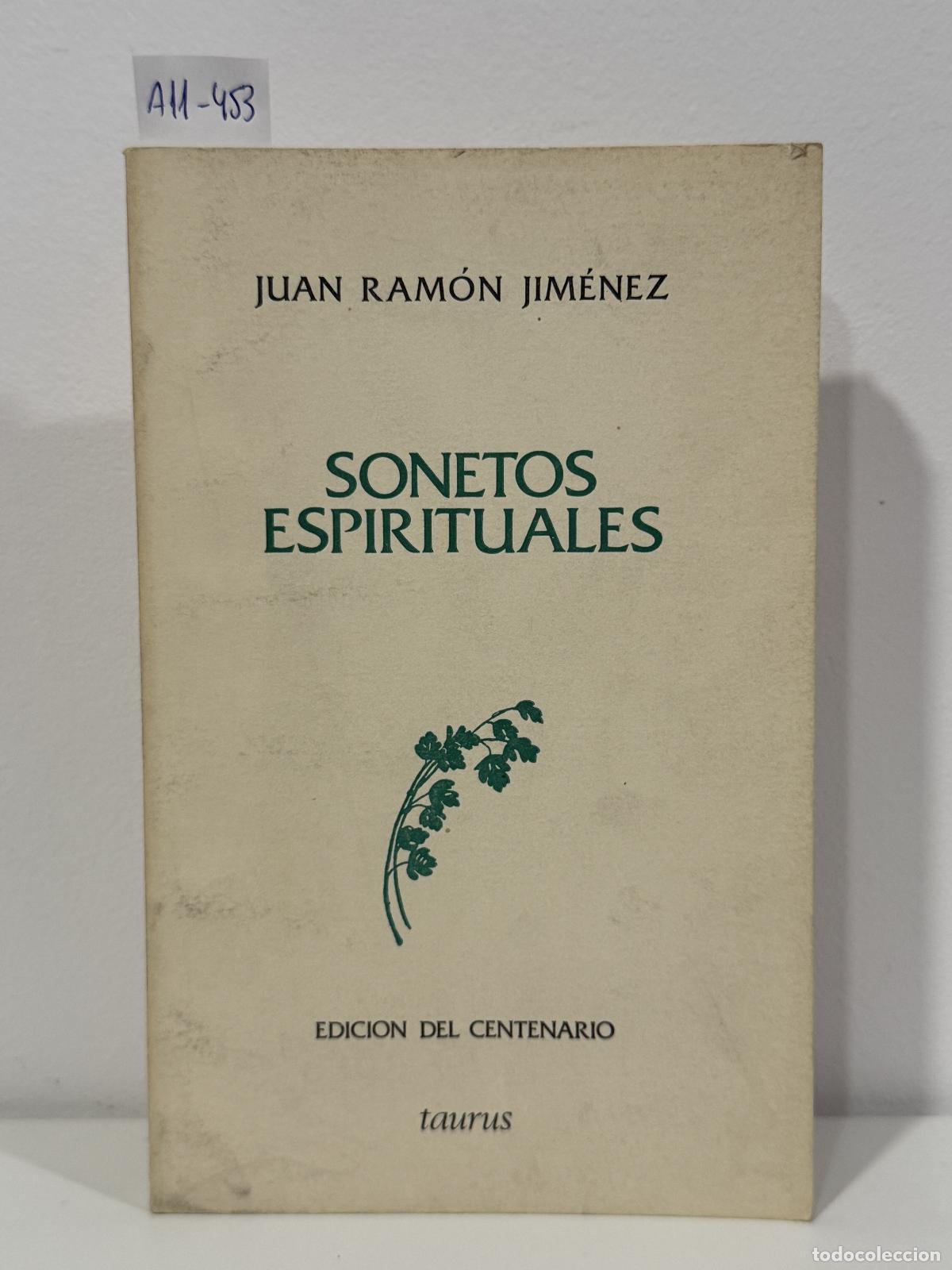 Libros: JIM&Eacute;NEZ, Juan Ram&oacute;n. - Sonetos espirituales. - Foto 1
