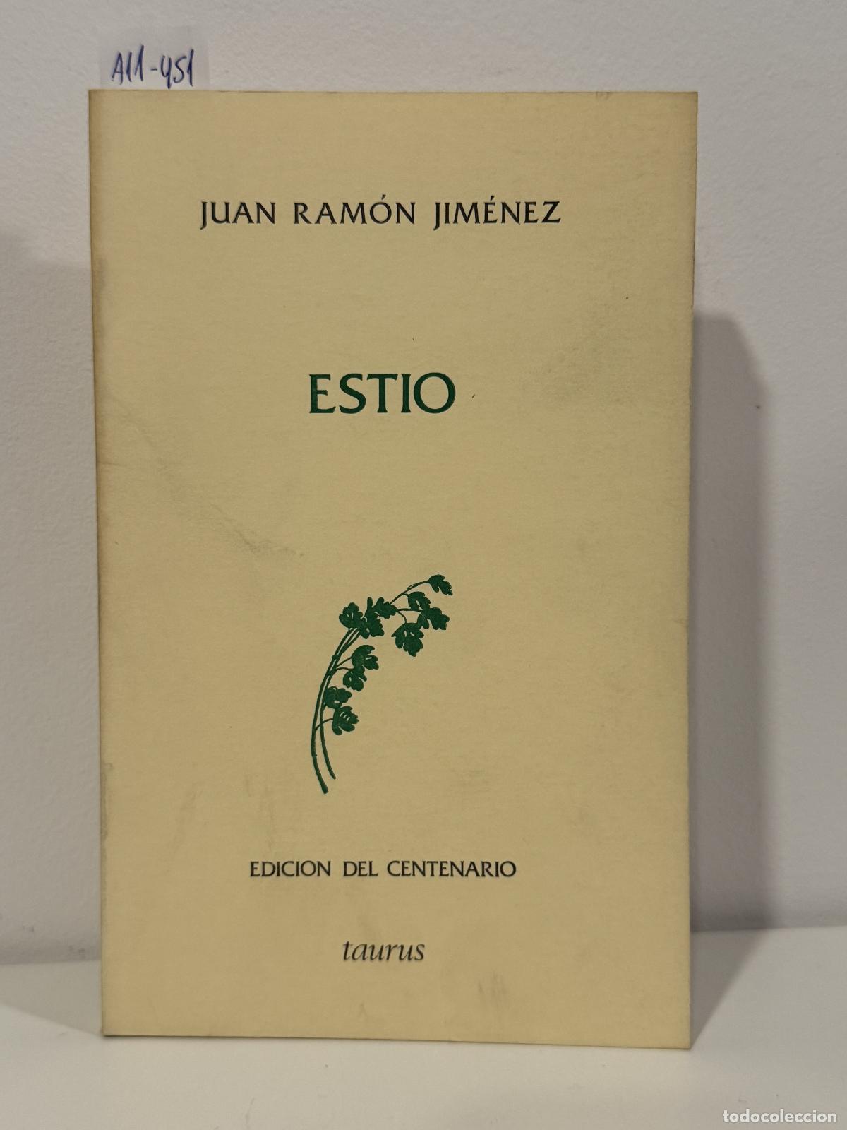 Libros: JIM&Eacute;NEZ, Juan Ram&oacute;n. - Est&iacute;o. - Foto 1