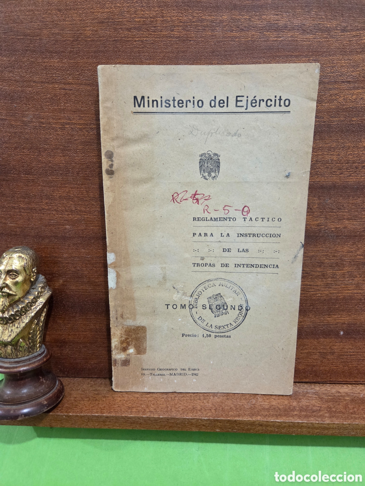 B&uuml;cher: 1942...&rdquo;&rdquo;REGLAMENTO T&Aacute;CTICO PARA LA INSTRUCCI&Oacute;N DE TROPAS DE INTENDENCIA&rdquo;&rdquo;...MINISTERIO DEL EJ&Eacute;RCITO