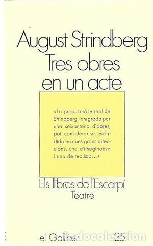 Libros: TRES OBRES EN UN ACTE - Strindberg,August - Foto 1