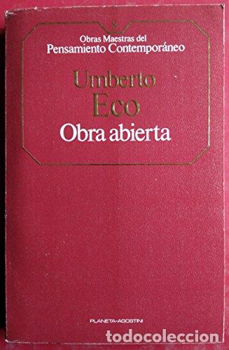 Libros: OBRA ABIERTA - Eco,Umberto