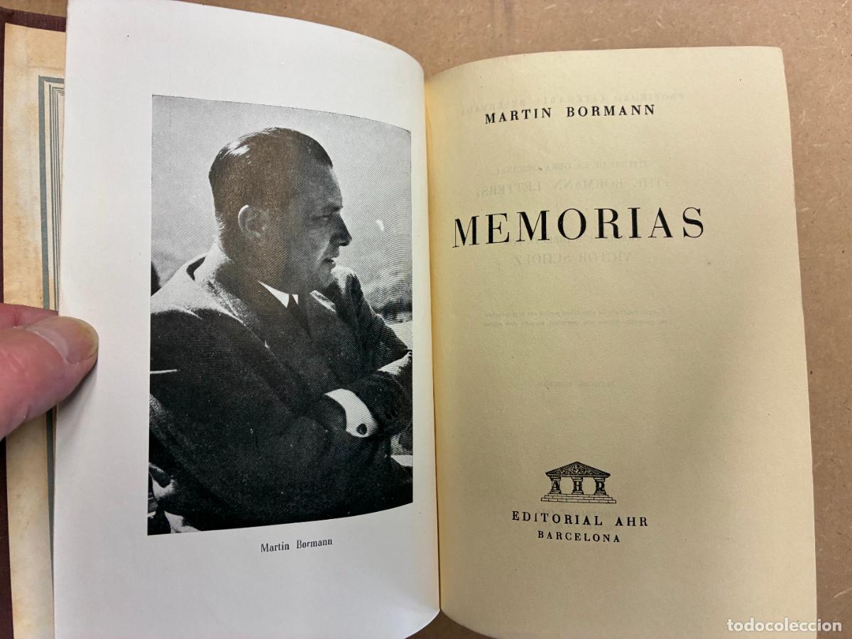 Libros: MEMORIAS. (1&ordf; EDICI&Oacute;N). - MARTIN BORMANN.