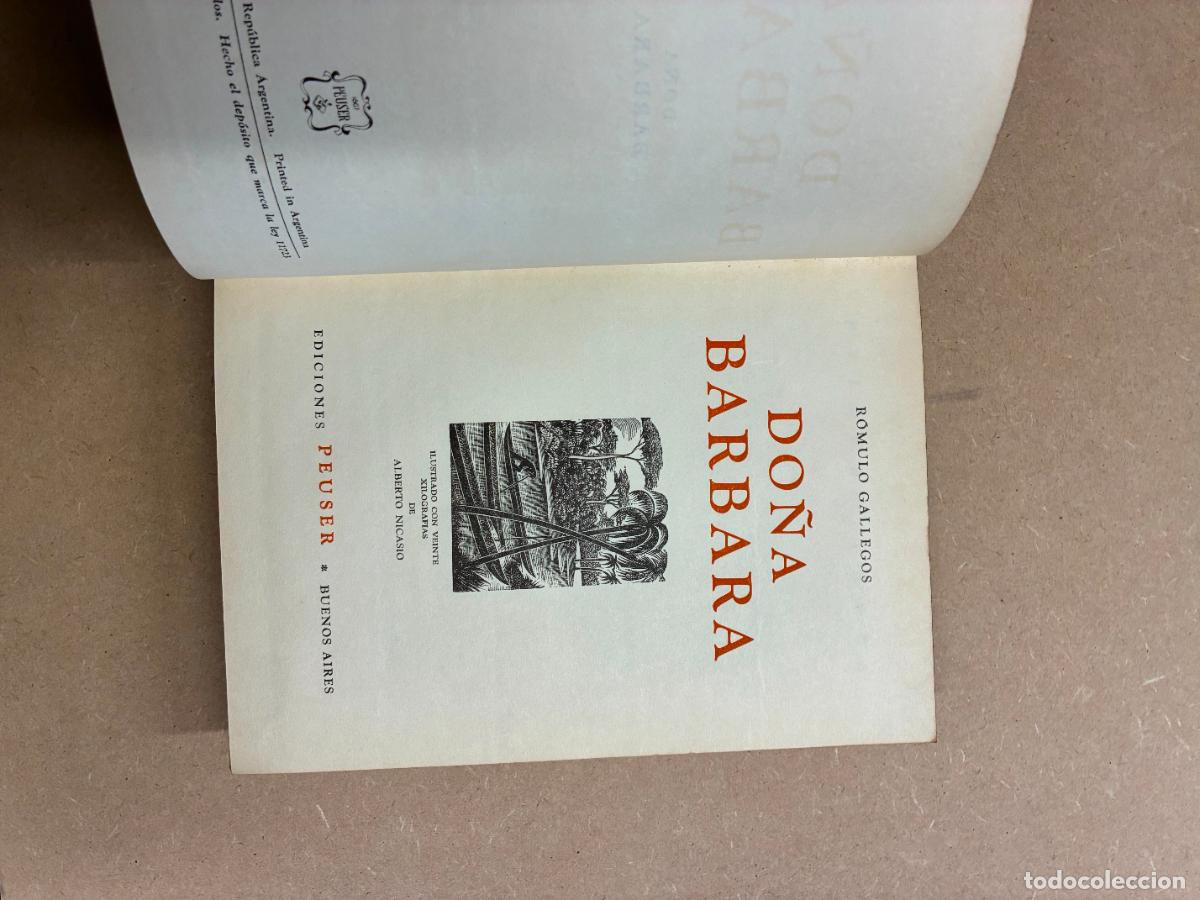 Libros: DO&Ntilde;A B&Aacute;RBARA. - R&Oacute;MULO GALLEGOS