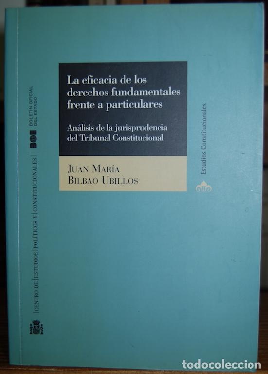 Libros: LA EFICACIA DE LOS DERECHOS FUNDAMENTALES FRENTE A PARTICULARES. An&aacute;lisis de la Jurisprudencia ... -