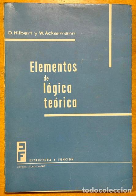 Libros: ELEMENTOS DE LOGICA TEORICA - HILBERT, D. - ACKERMANN, W.