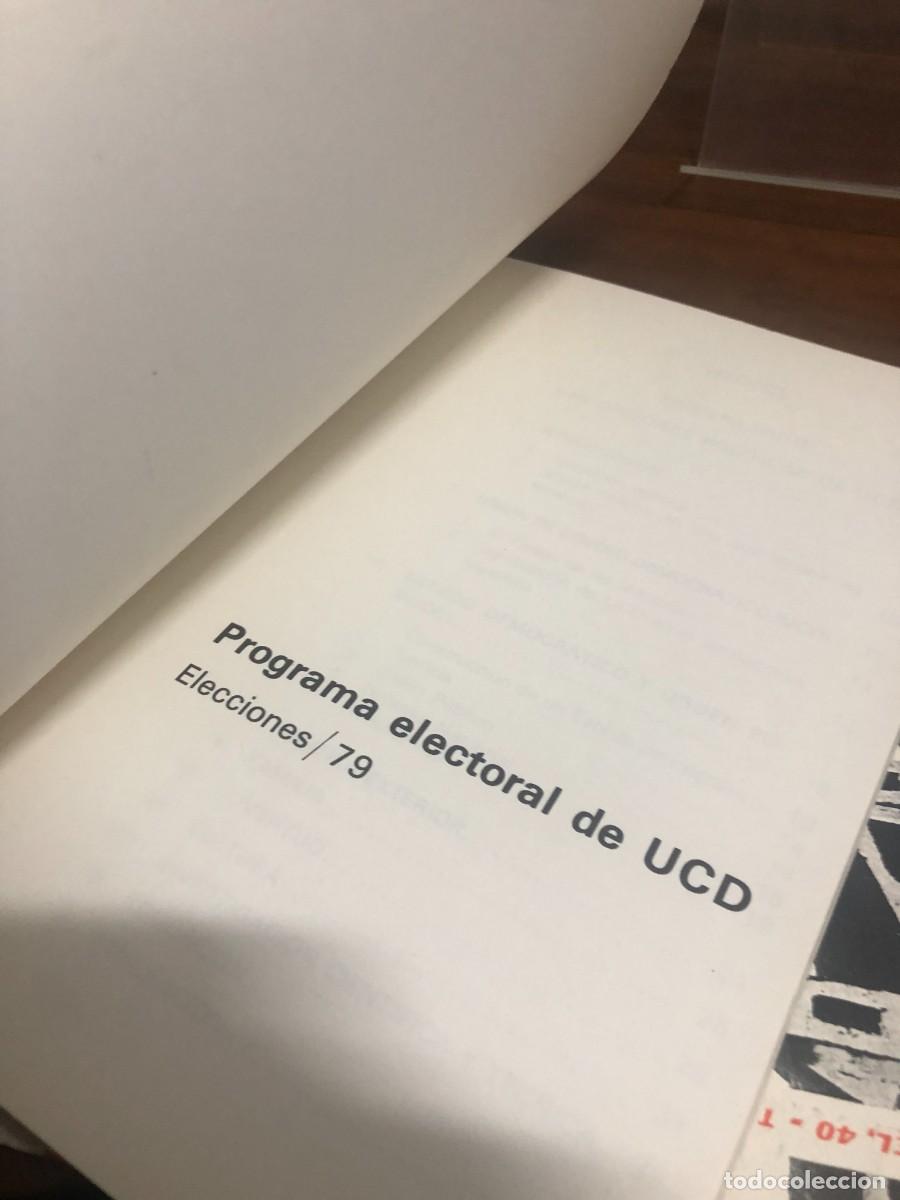 Libros: UCD Programa electoral de UCD. Elecciones/79 - Foto 2