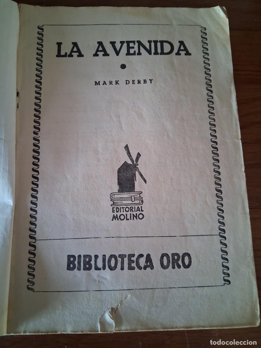 Libros: NOVELA-COMIC, EDITORIAL MOLINO, COLECCI&Oacute;N BIBLIOTECA ORO&rdquo;LA AVENIDA&rdquo; - Foto 2