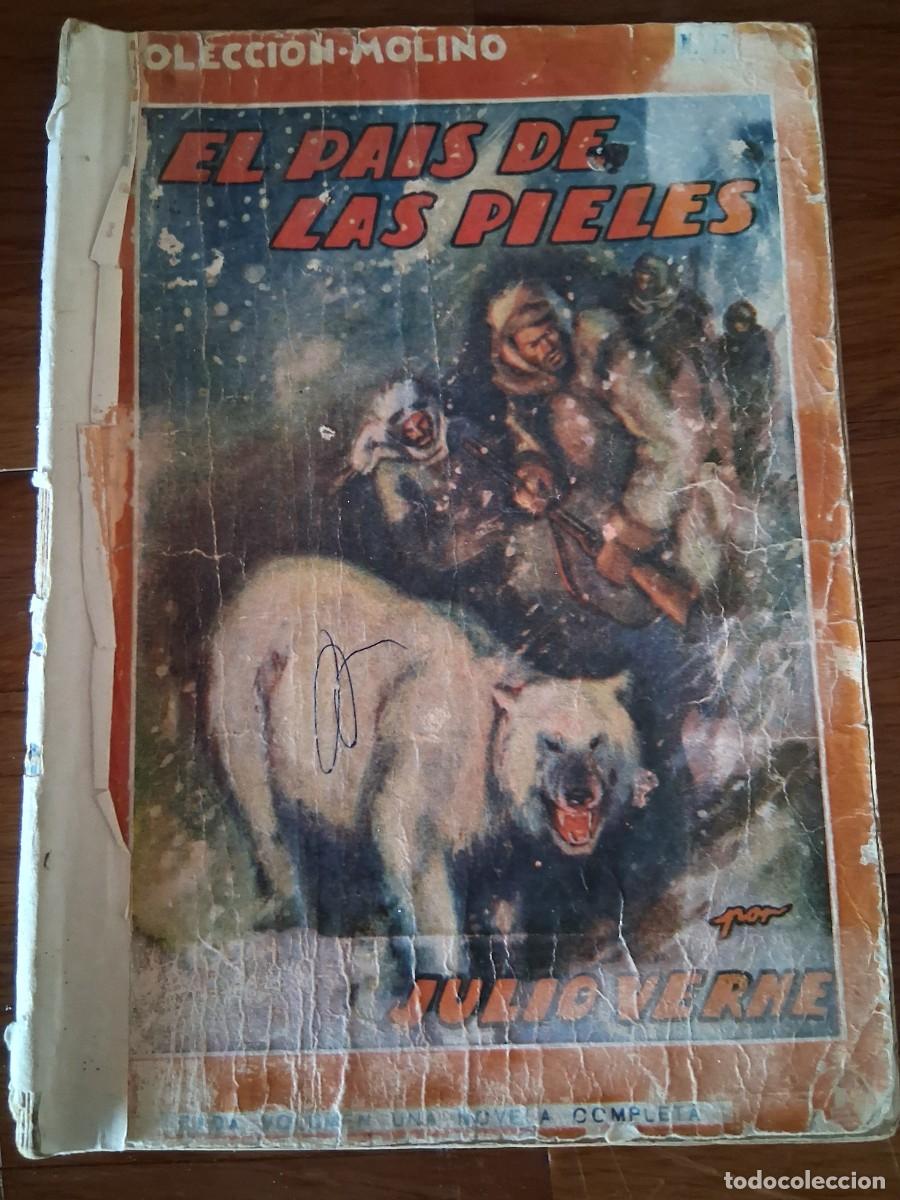 Libros: NOVELA-COMIC, EDITORIAL MOLINO, JULIO VERNE &rdquo;EL PA&Iacute;S DE LAS PIELES&rdquo;.