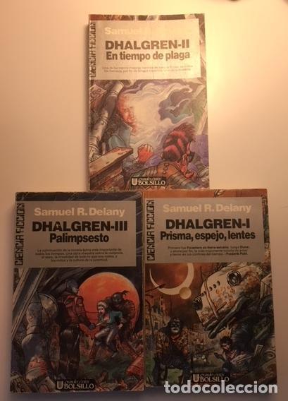 Libros: DELANY, Samuel R. - Dhalgren. 3 vol&uacute;menes. Prisma, espejo, lentes. En tiempo de plaga. Palimpsesto.