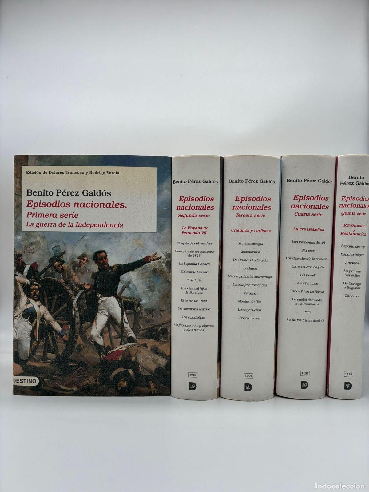 Libros: P&Eacute;REZ GALD&Oacute;S, Benito. - Episodios nacionales (5 tomos).